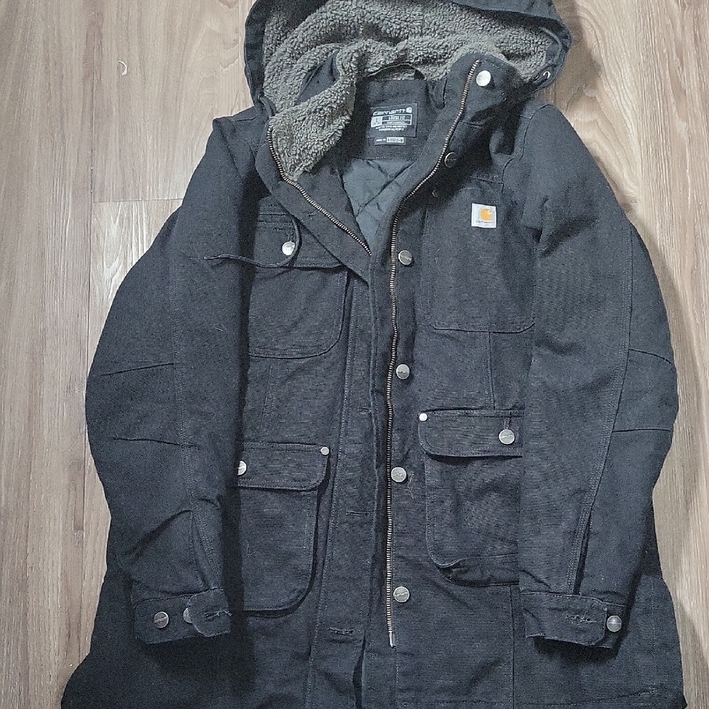 Carhartt Women's Dark Gray Hooded Field Jacket